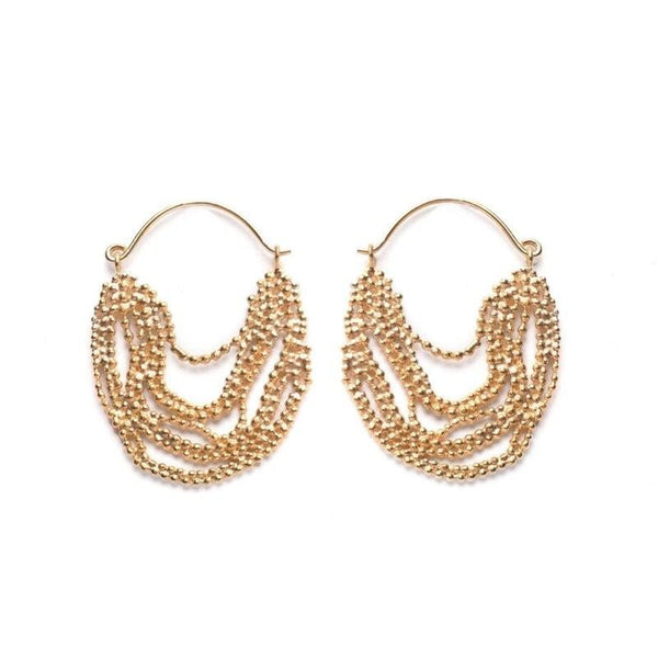 Inês Telles Gutti Hoop Earrings MOD Jewellery - 24k Gold plated silver
