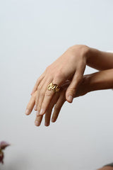 Inês Telles Hera Gold Plated Ring MOD Jewellery