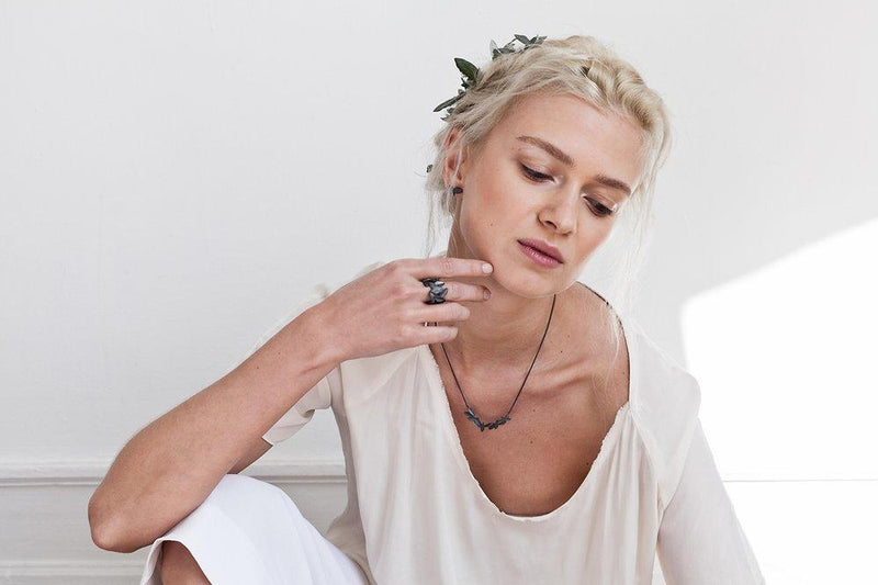 Inês Telles Hera Silver Necklace MOD Jewellery - Oxidised sterling silver