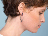 Inês Telles Ilhas Round Silver Earrings MOD Jewellery - Oxidised sterling silver