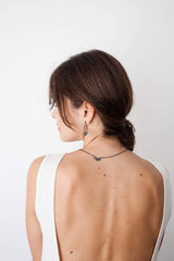 Inês Telles Luzia Silver Round Earrings MOD Jewellery - Oxidised sterling silver