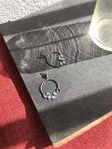 Inês Telles Luzia Silver Round Earrings MOD Jewellery - Oxidised sterling silver