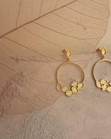 Inês Telles Luzia Silver Round Earrings MOD Jewellery - 24k Gold plated silver