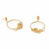 Inês Telles Luzia Silver Round Earrings MOD Jewellery - 24k Gold plated silver