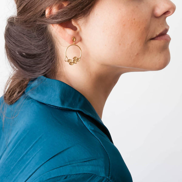 Inês Telles Luzia Silver Round Earrings MOD Jewellery