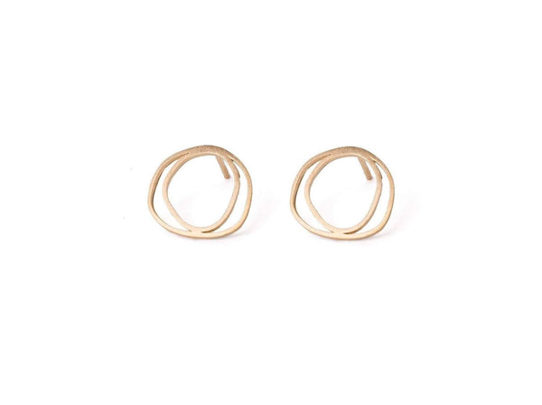 Inês Telles Meatus Silver Earrings MOD Jewellery - 24k Gold plated silver