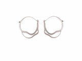 Inês Telles Meatus Silver Hoop Earrings MOD Jewellery - Sterling silver