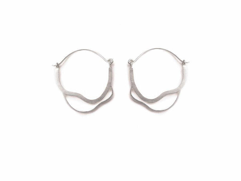 Inês Telles Meatus Silver Hoop Earrings MOD Jewellery - Sterling silver