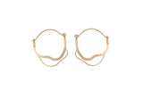 Inês Telles Meatus Silver Hoop Earrings MOD Jewellery - 24k Gold plated silver