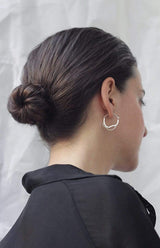Inês Telles Meatus Silver Hoop Earrings MOD Jewellery - Sterling silver