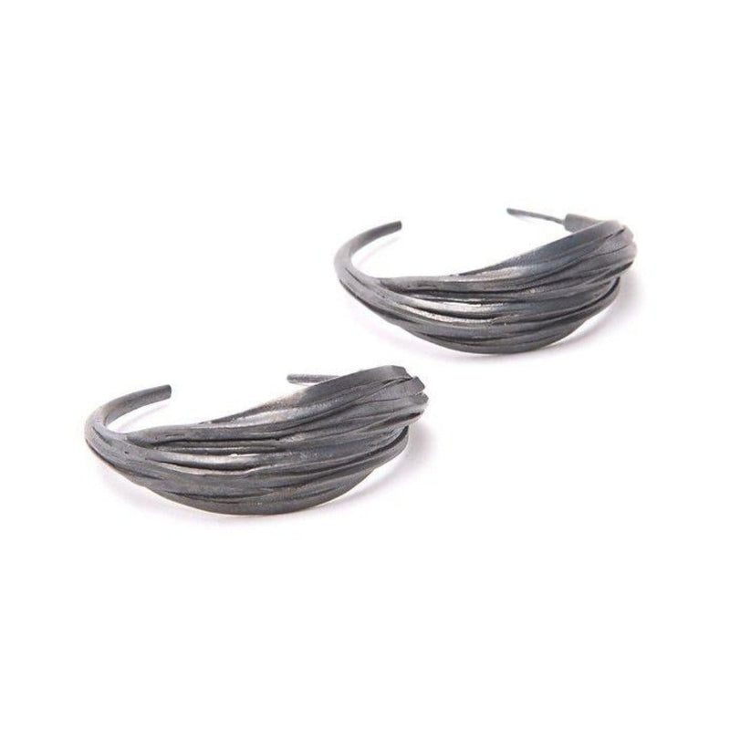 Inês Telles Oya Silver Earrings MOD Jewellery - Oxidised sterling silver