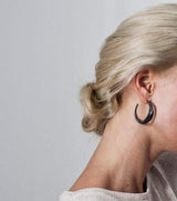 Inês Telles Oya Silver Earrings MOD Jewellery - Oxidised sterling silver