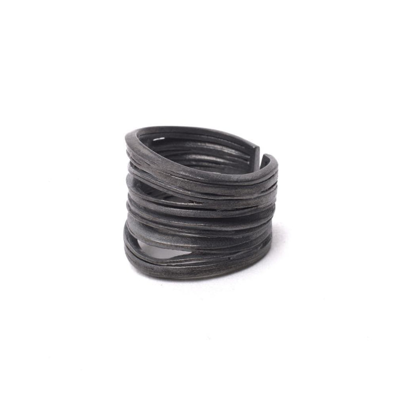 Inês Telles Oya Silver Ring MOD Jewellery - Oxidised sterling silver