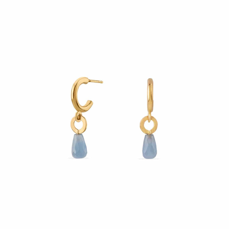 Inês Telles Salma Gold Agate Earrings MOD Jewellery