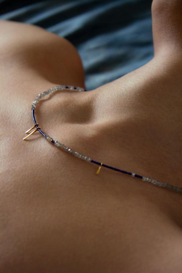 Inês Telles Salma Lapis Lazuli & Labradorite Necklace MOD Jewellery