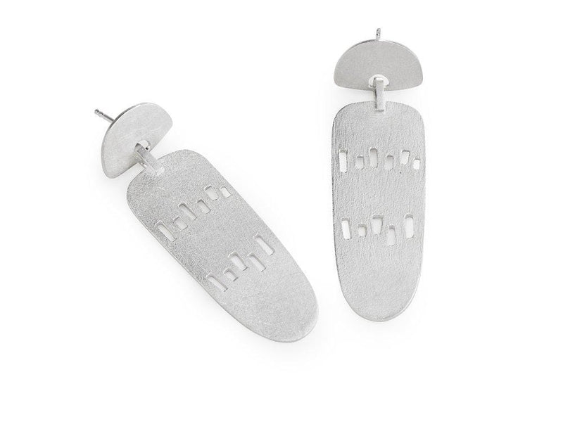 Inês Telles Solar Long Silver Earrings MOD Jewellery - Sterling silver