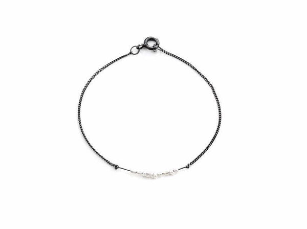 Inês Telles Solar Pearl Bracelet MOD Jewellery - Oxidised sterling silver