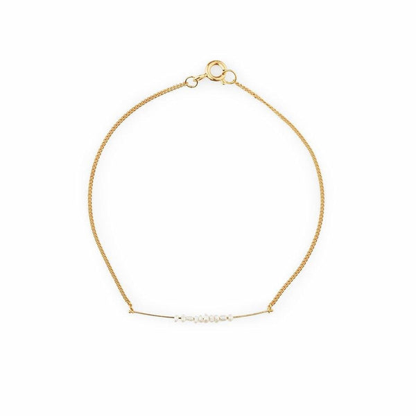 Inês Telles Solar Pearl Bracelet MOD Jewellery - 24k Gold plated silver