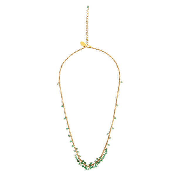 Kate Wood ‘Graduated Row’ Emerald Necklace MOD Jewellery