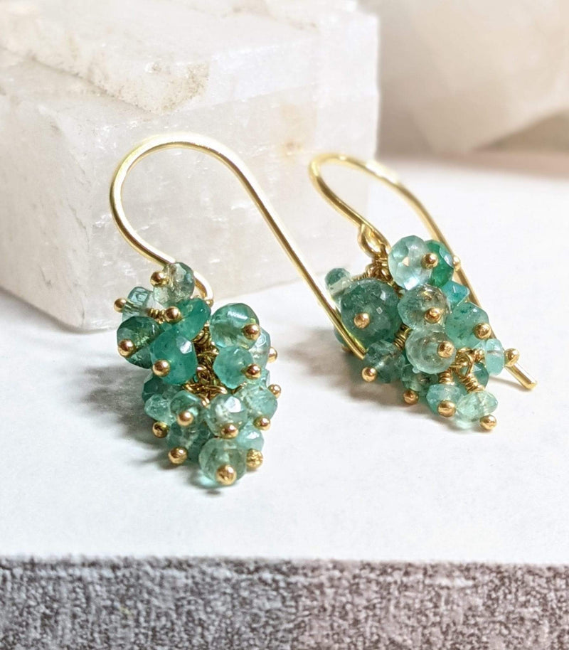 Kate Wood 'Grape' Emerald Earrings MOD Jewellery