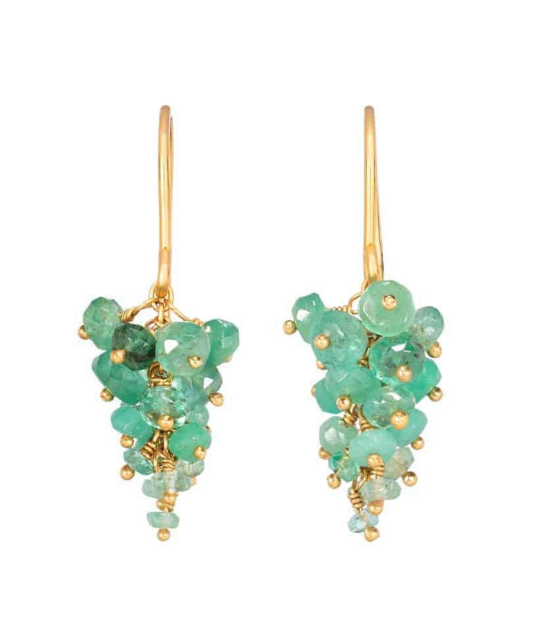 Kate Wood 'Grape' Emerald Earrings MOD Jewellery