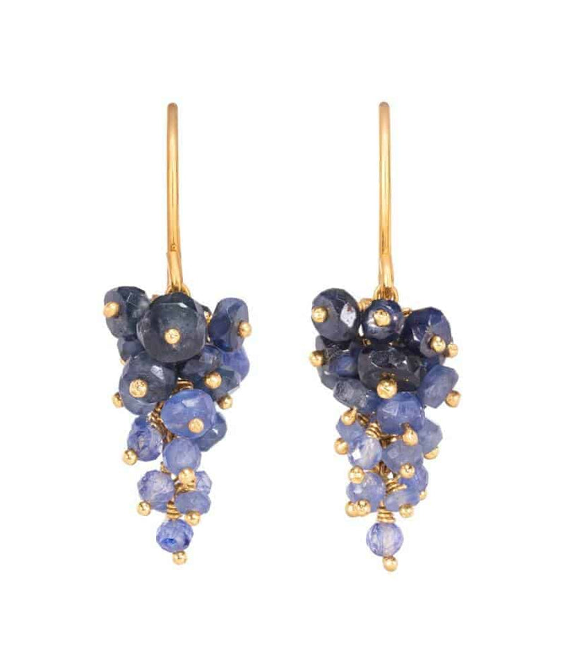 Kate Wood 'Grape' Sapphire Earrings MOD Jewellery