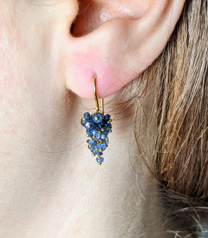 Kate Wood 'Grape' Sapphire Earrings MOD Jewellery