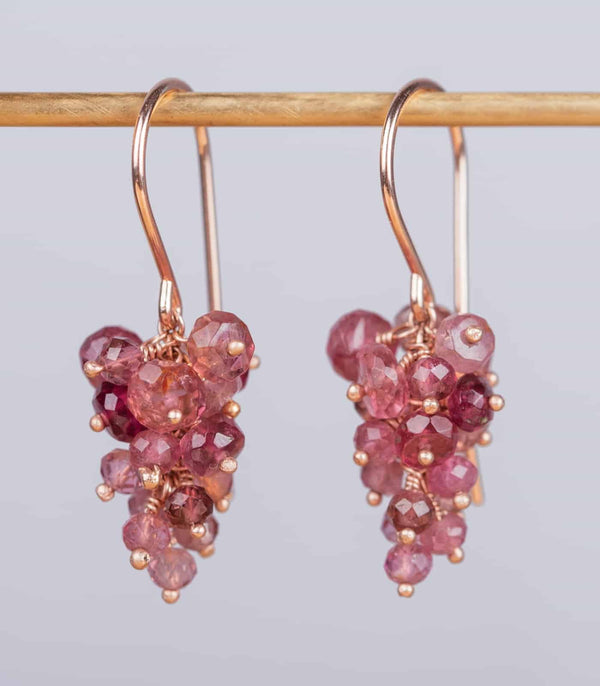 Kate Wood 'Grape' Tourmaline Earrings MOD Jewellery