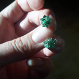 Kate Wood 'Pom Pom' Emerald Earrings MOD Jewellery
