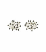 Kate Wood 'Pom Pom' Oxidised Pearl Earrings MOD Jewellery