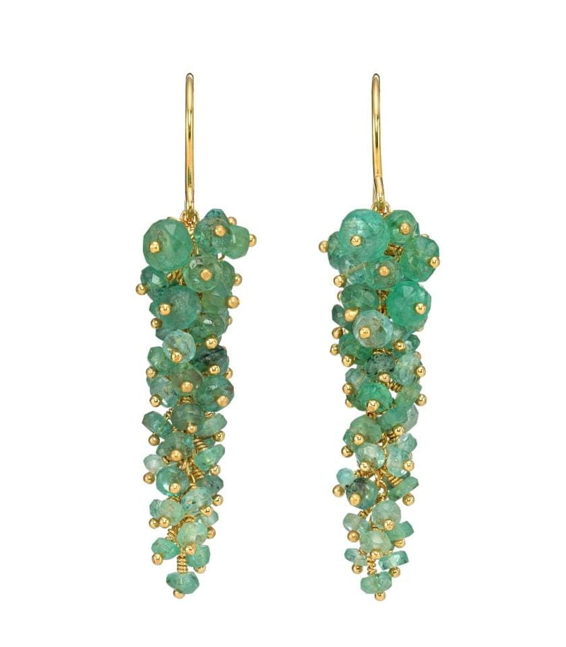 Kate Wood 'Wisteria' Emerald Earrings MOD Jewellery