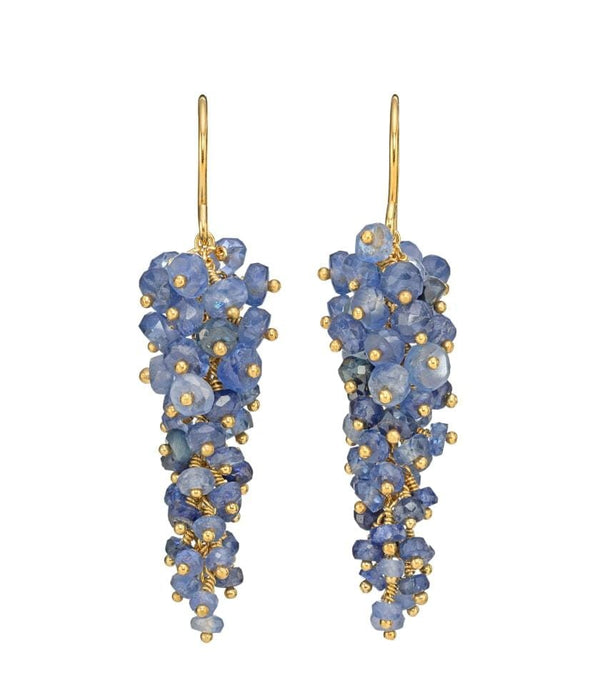 Kate Wood 'Wisteria' Sapphire Earrings MOD Jewellery