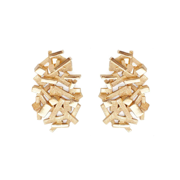 Kathia Bucho City Affairs Earrings Gold plated MOD Jewellery