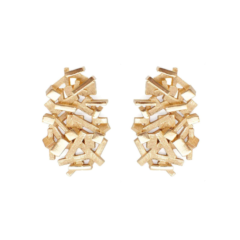 Kathia Bucho City Affairs Earrings Gold plated MOD Jewellery