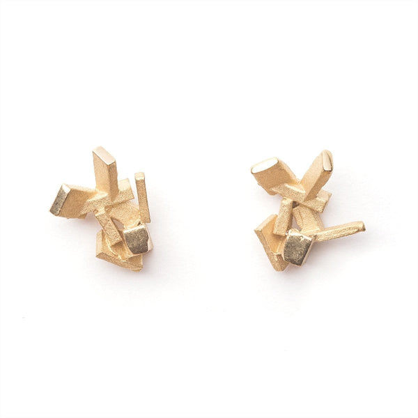 Kathia Bucho City Affairs Earrings Gold Plated MOD Jewellery