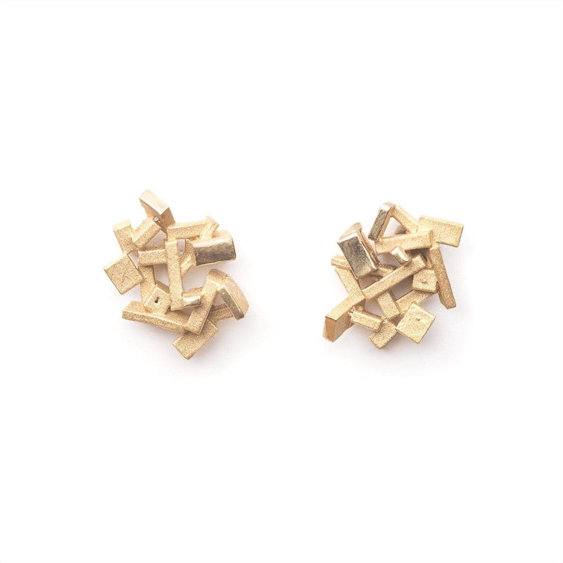 Kathia Bucho City Affairs Earrings Gold plated MOD Jewellery