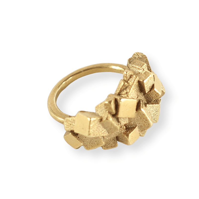 Kathia Bucho City Affairs Ring Gold plated MOD Jewellery