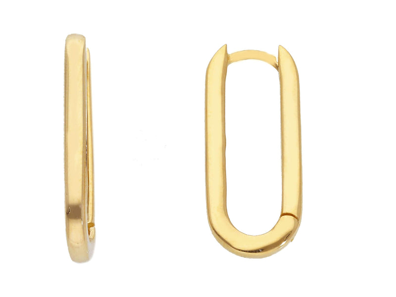 Songa Rectangular Gold Earrings MOD Jewellery