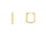 Songa Squared Gold Earrings MOD Jewellery