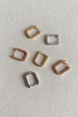 Songa Squared Gold Earrings MOD Jewellery