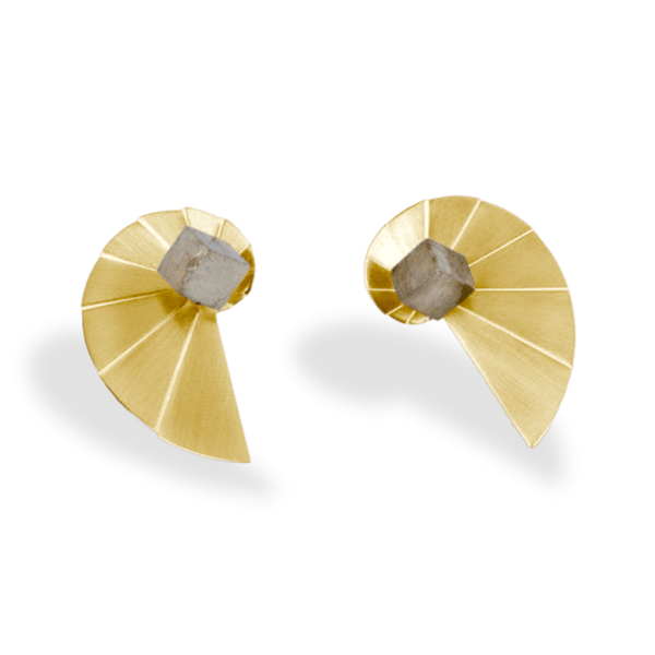 Vangloria Nautilus Earrings Gold plated MOD Jewellery