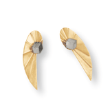 Vangloria Nautilus Statement Earrings gold plated MOD Jewellery