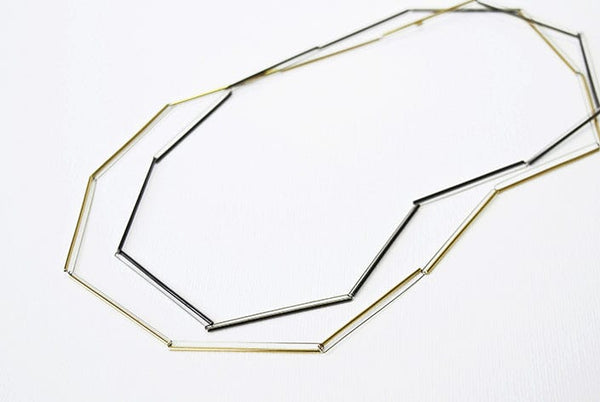 Yoko Takirai BLINEA black & gold Necklace MOD Jewellery