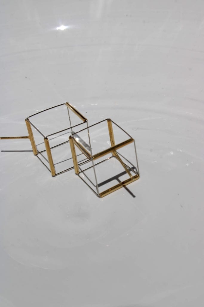 Yoko Takirai Cube II Gold Earrings MOD Jewellery