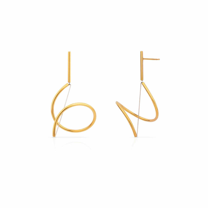 Yoko Takirai Esse Gold Earrings MOD Jewellery