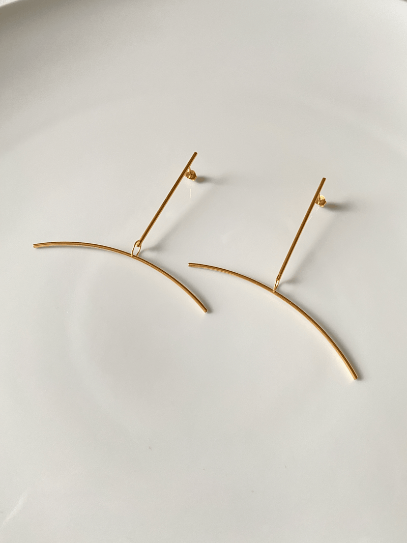 Yoko Takirai LINEE gold Earrings MOD Jewellery