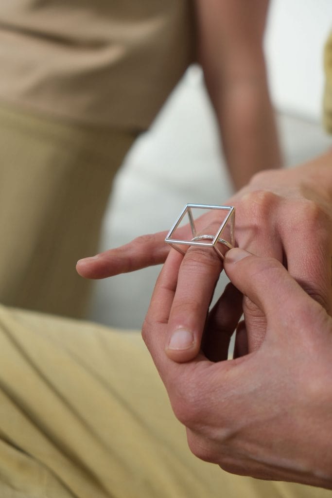 Yoko Takirai ON square Ring MOD Jewellery